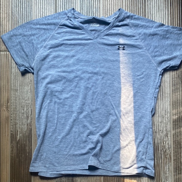 Under Armour Tops - Under Armour Heathered Blue V-Neck Tee
